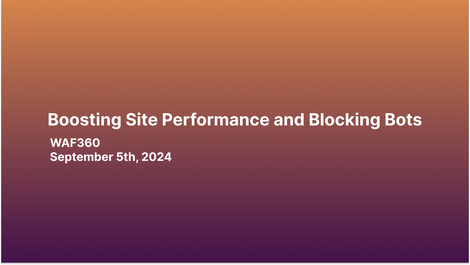 Boosting Site Performance and Blocking Bots with Transfon Gateway