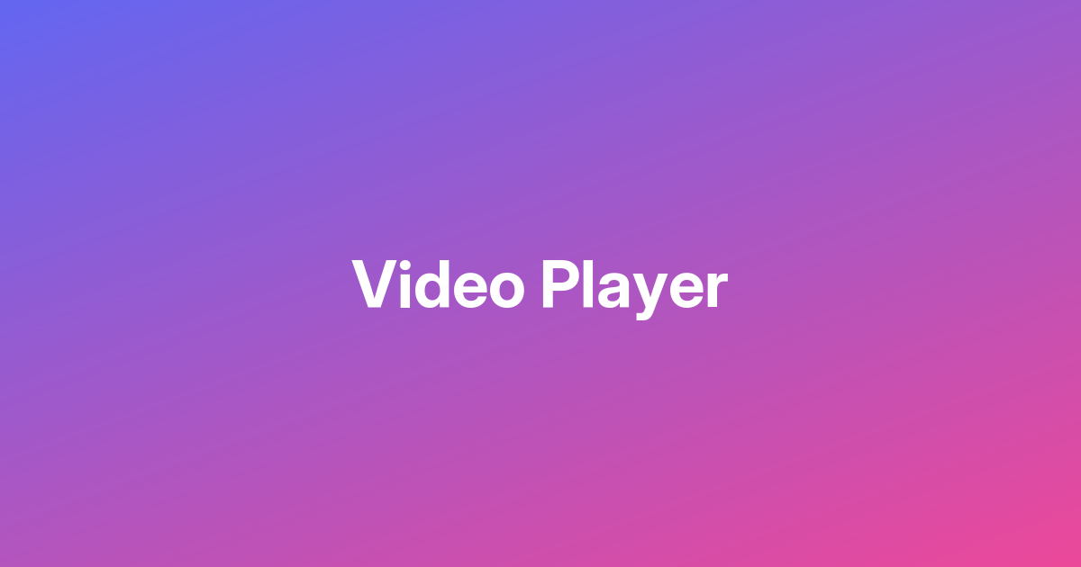 Video Player